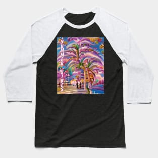 Summer Vibes, colorful Baseball T-Shirt